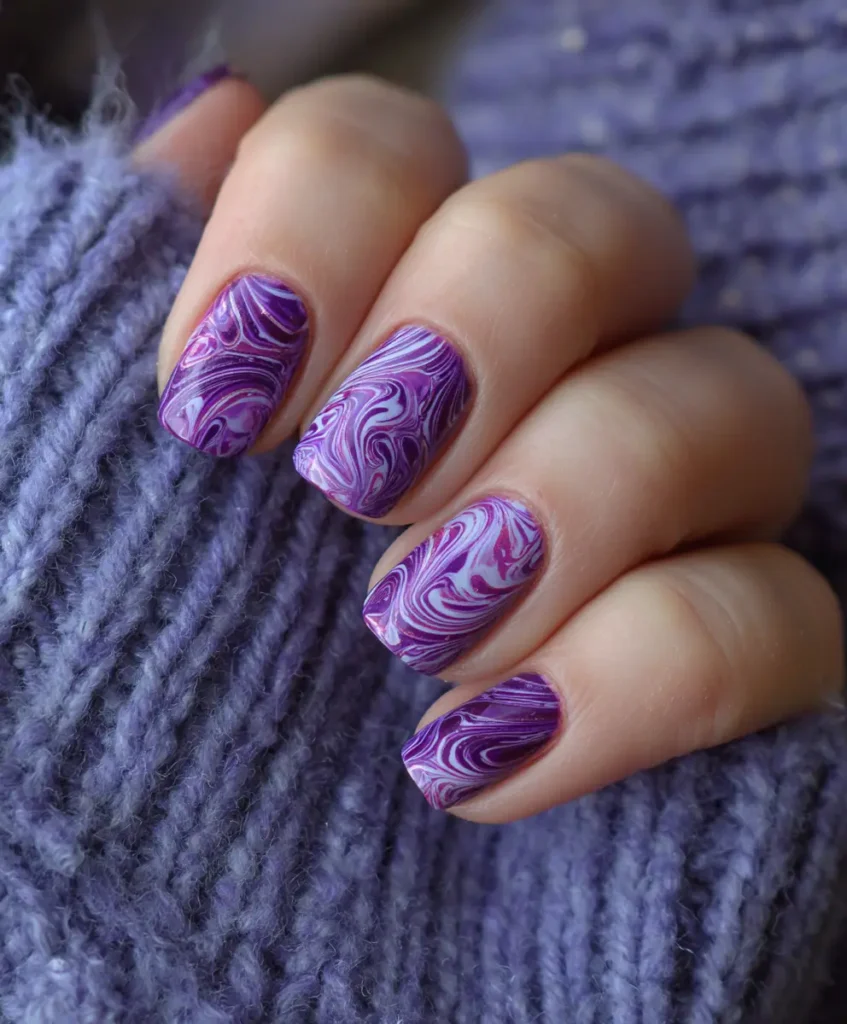 Abstract Purple Swirls