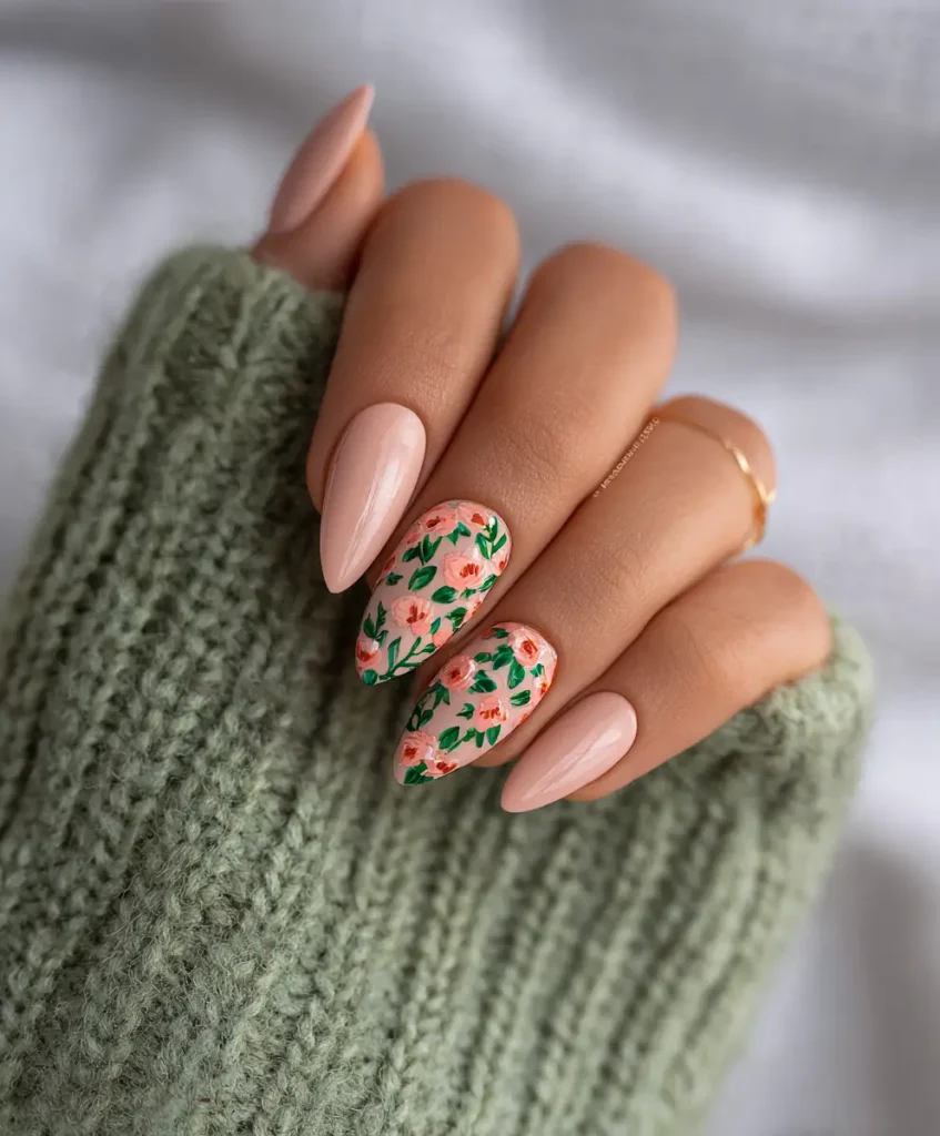 Almond-Shaped Acrylics