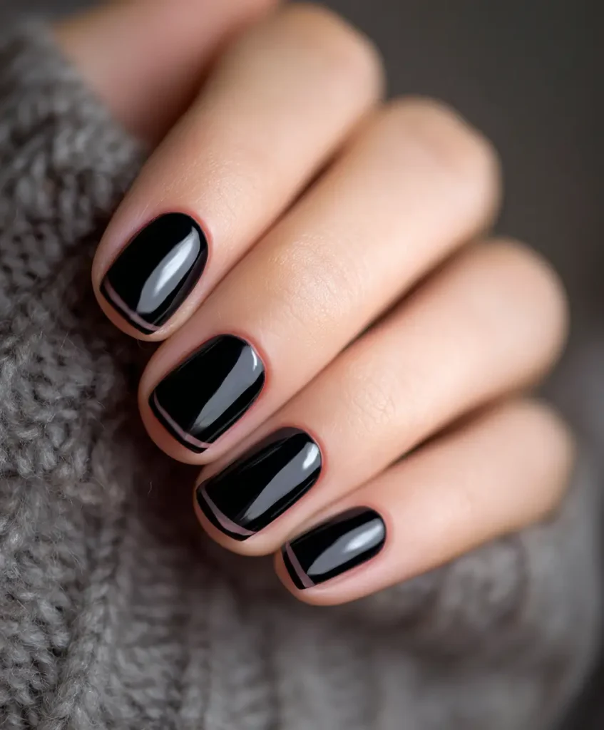 Black French Tips