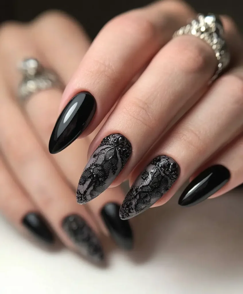 Black Lace Detailing