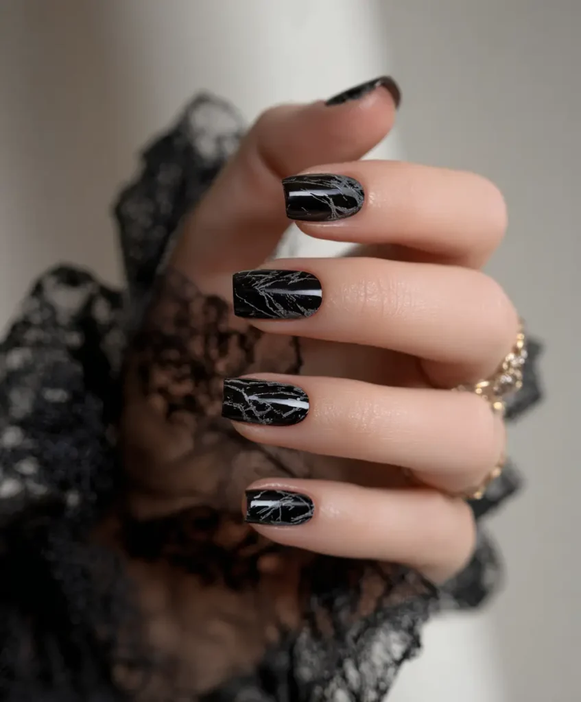 Black with Abstract Art