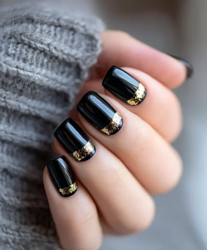 Black with Gold Foil Accents