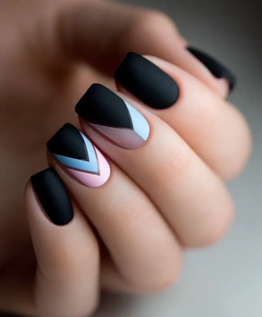 Black with Pastel Accents