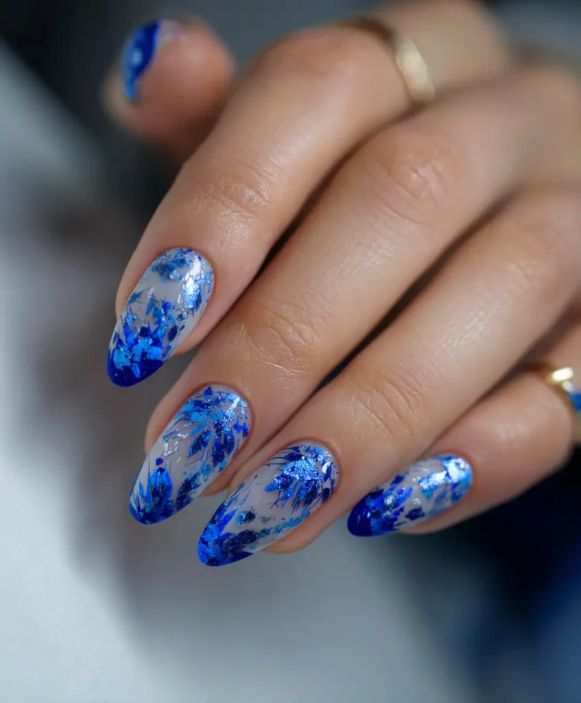 Blue Foil Accents