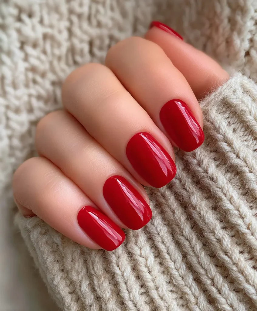 Bold Red Acrylics