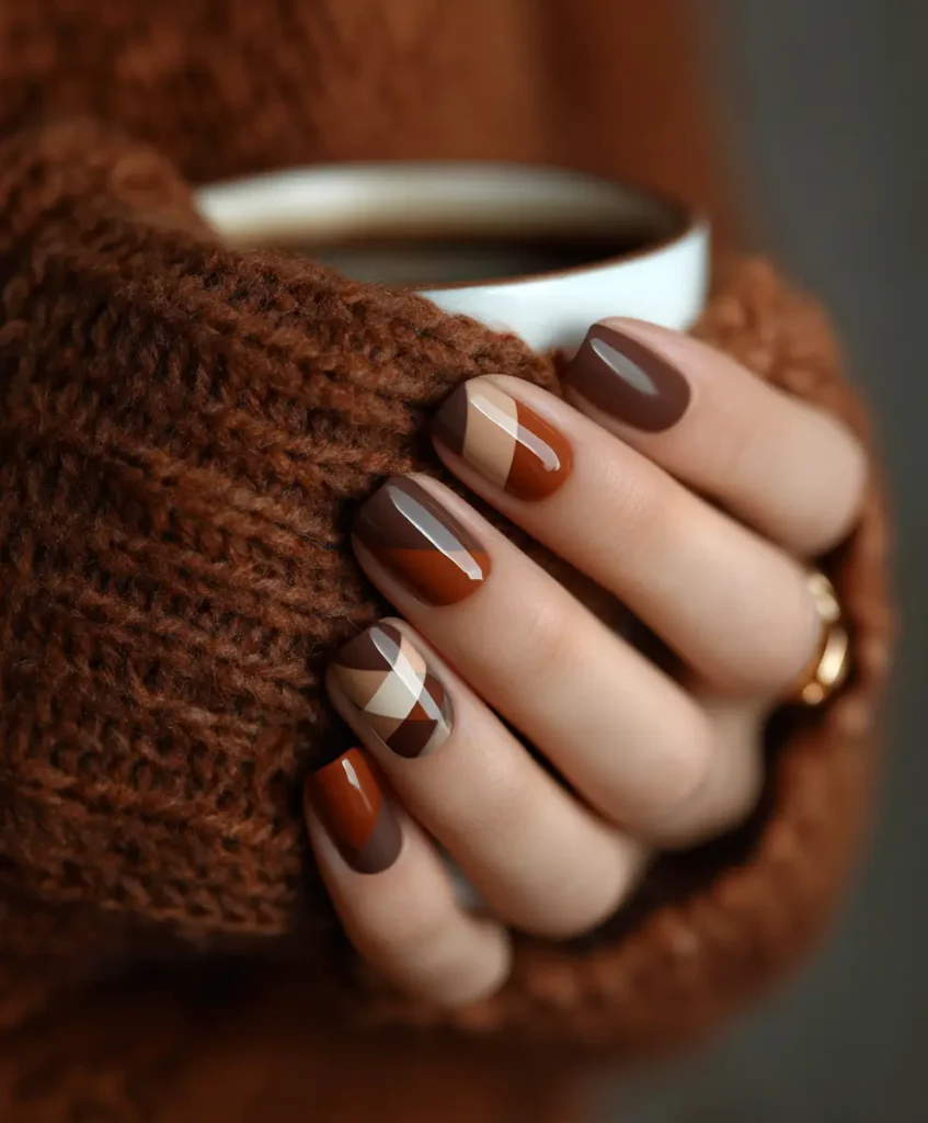 Brown Geometric Blocks