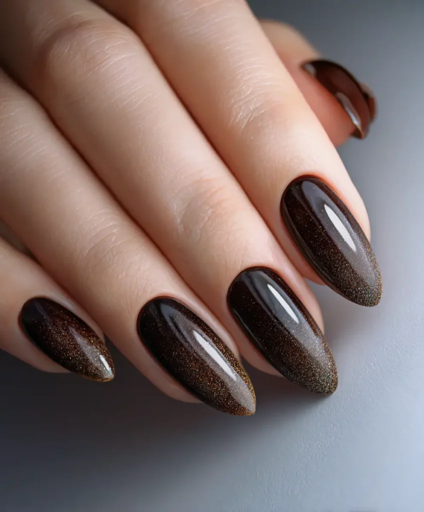 Brown Glitter Fade