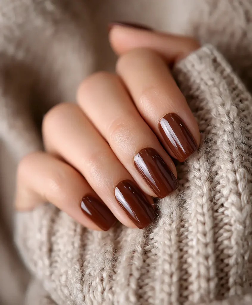 Brown Jelly Nails