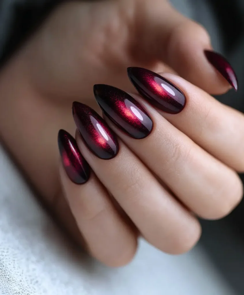 Burgundy Wine Cat Eye