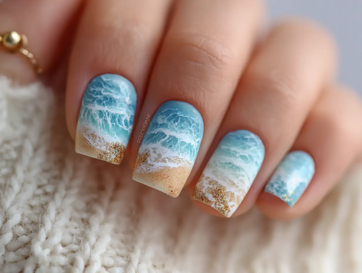 Chic Beach Nails Designs