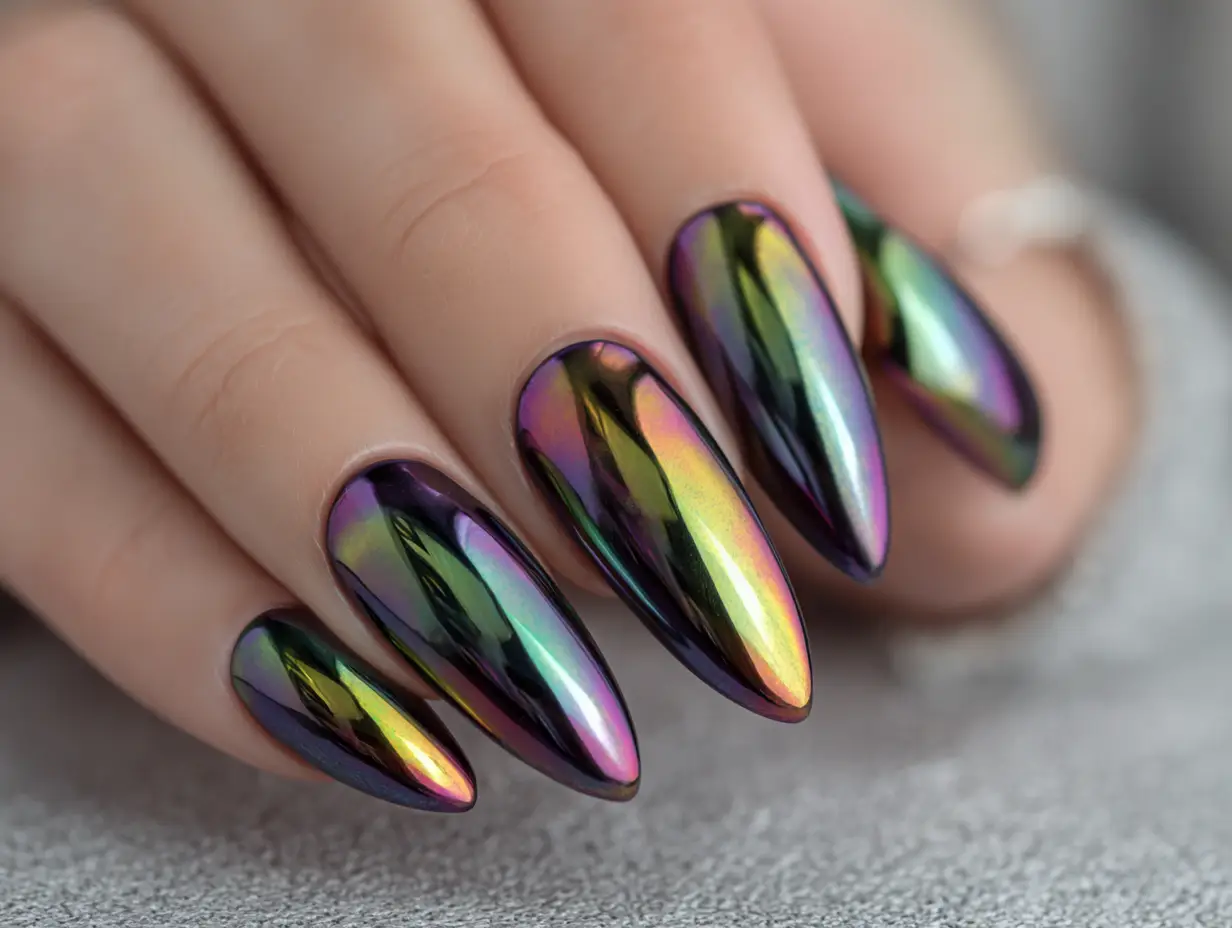 Chrome Nails Ideas That Bring a Sleek, Futuristic Shine