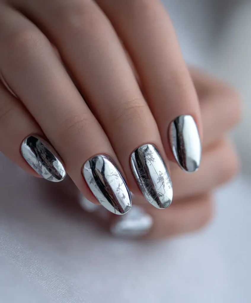 Chrome with Geometric Art