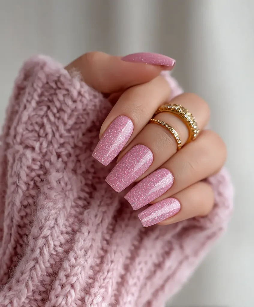 Dusty Rose Coffin Nails