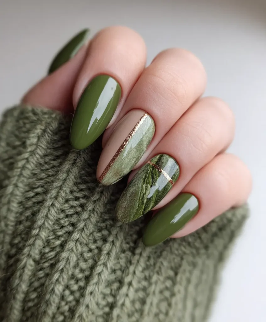 Earthy Green-Tan Combo