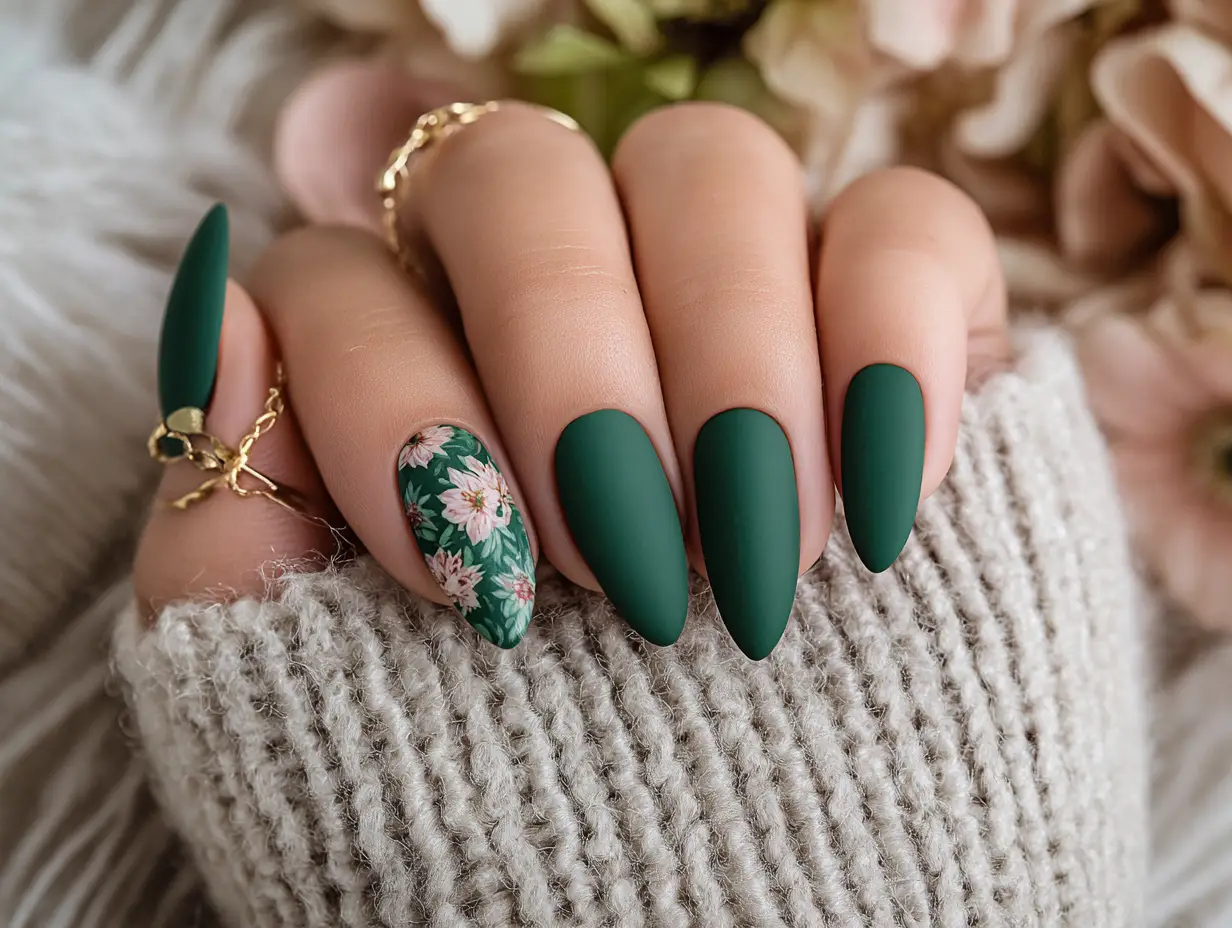 Green Nails Designs Perfect for a Bold Yet Elegant Vibe