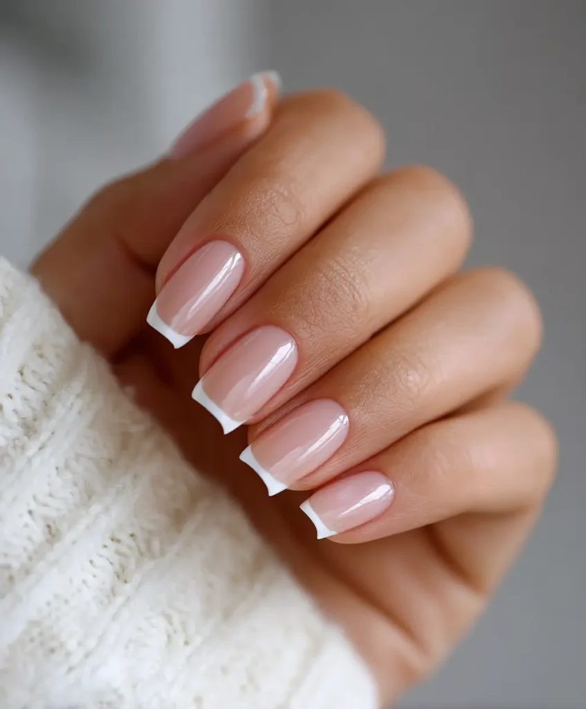 High-Shine Beige with Whisper-White Edge