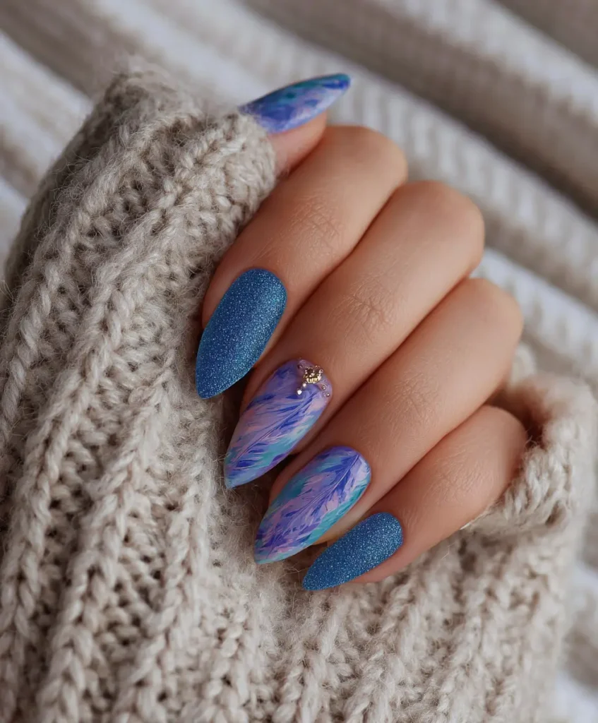 Jewel-Toned Gel Nails