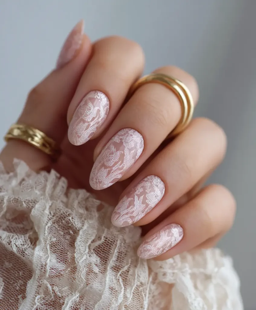 Lace-Inspired Nail Art