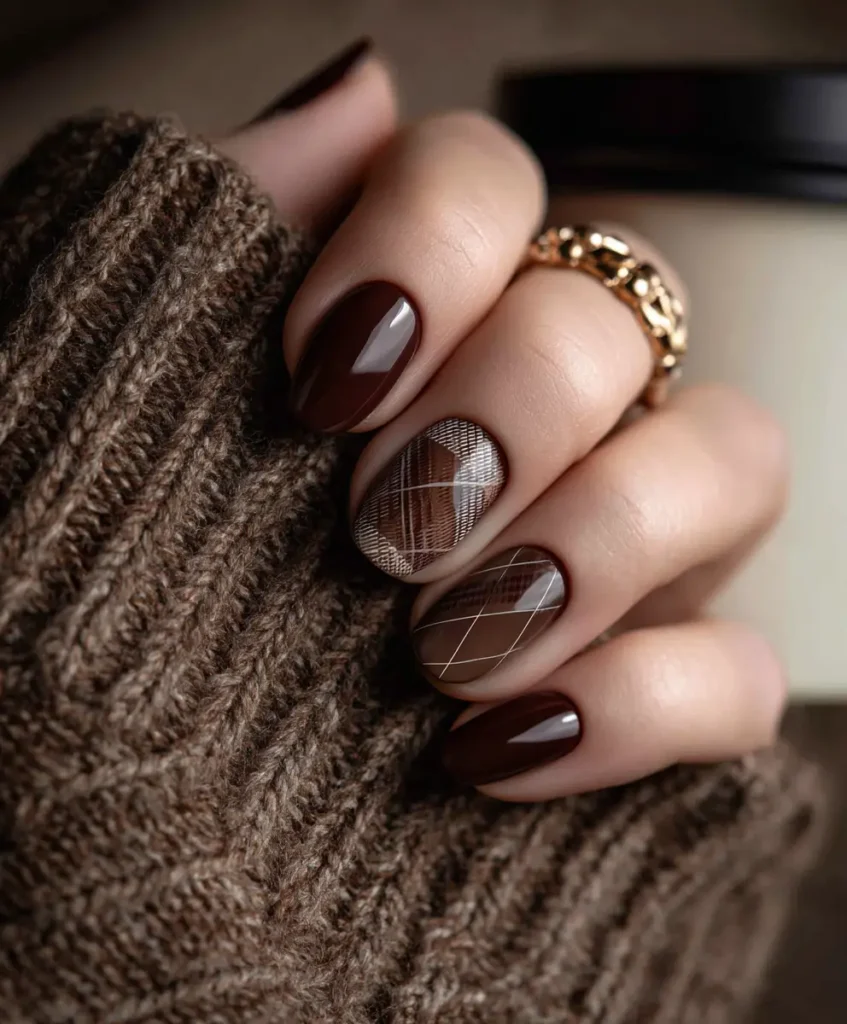 Latte-Inspired Nails