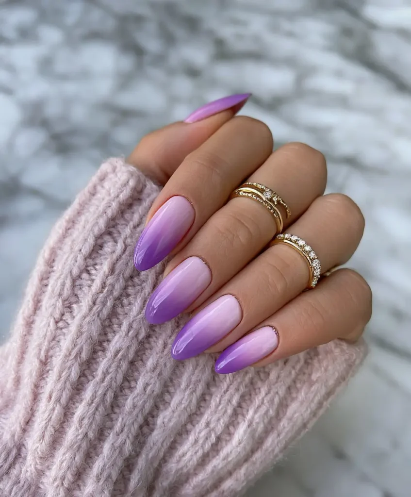 Lavender Ombre Nails