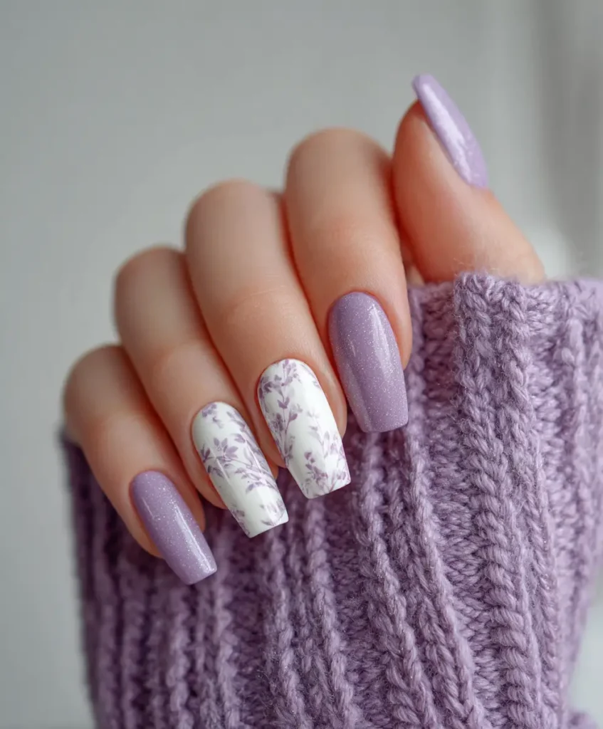 Lavender and White Duo