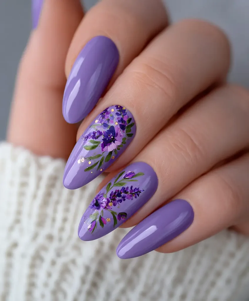 Lilac Floral Art
