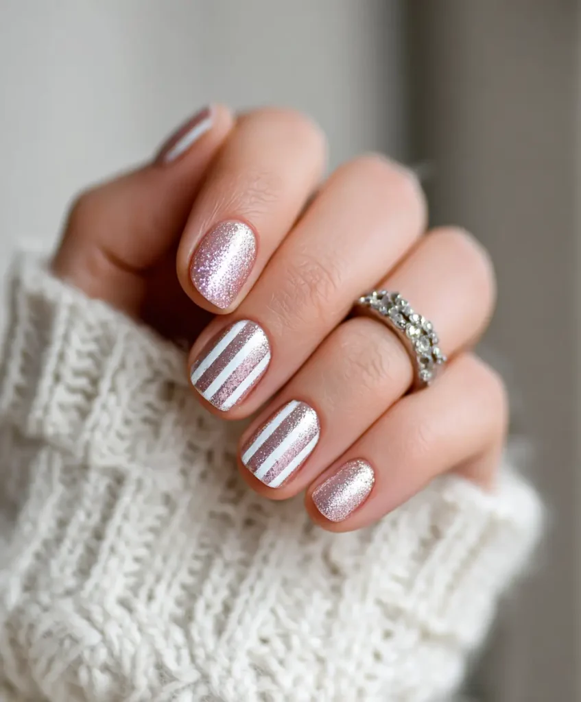 Minimalist Sparkle Stripes