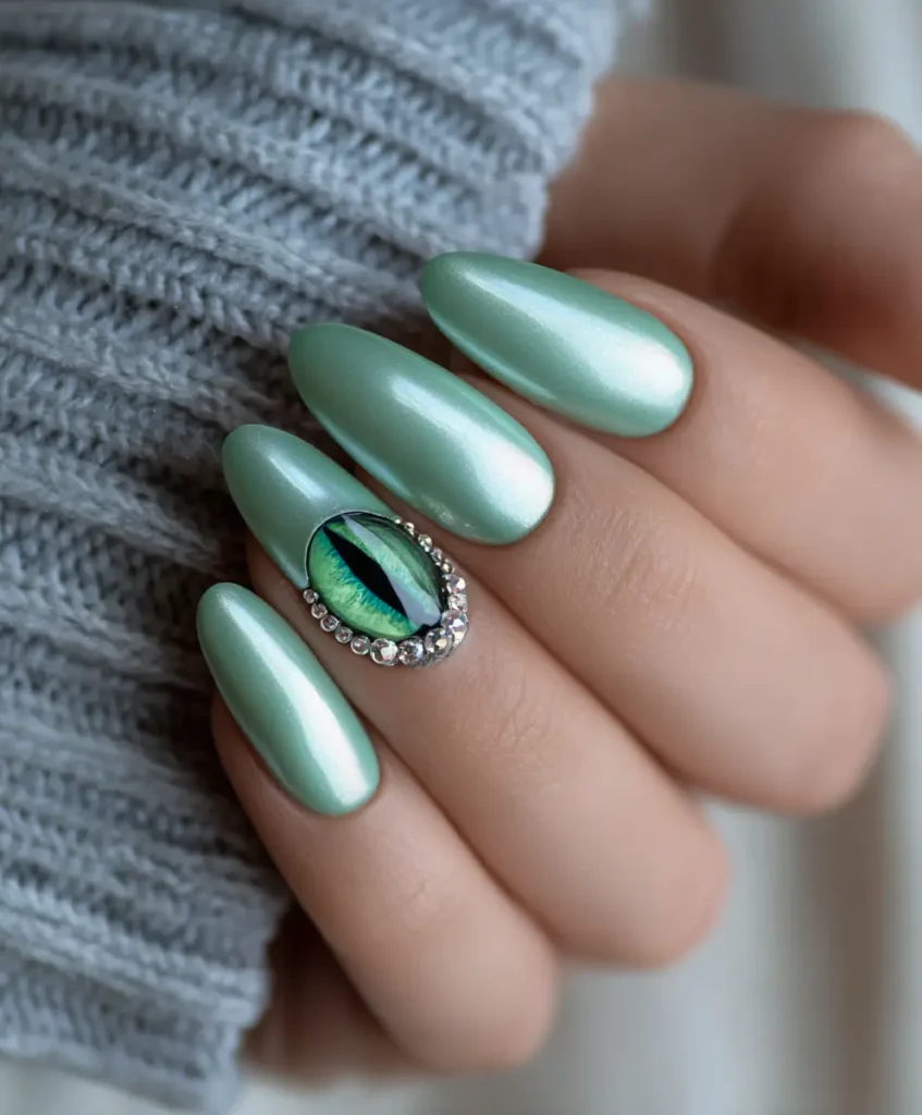 Mint Green Cat Eye