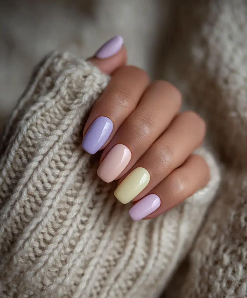 Pastel Gel Nails