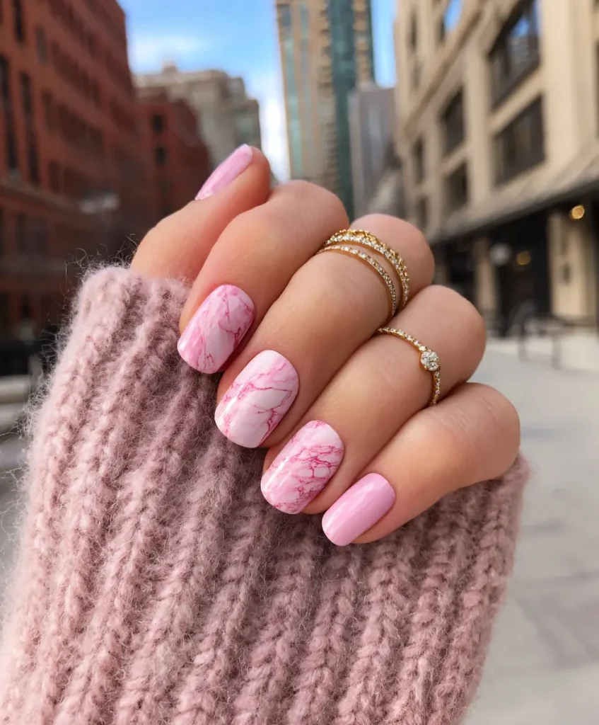 Pink Marble Art