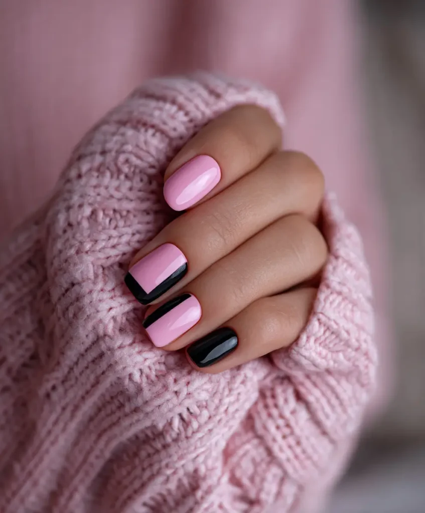 Pink and Black Contrast