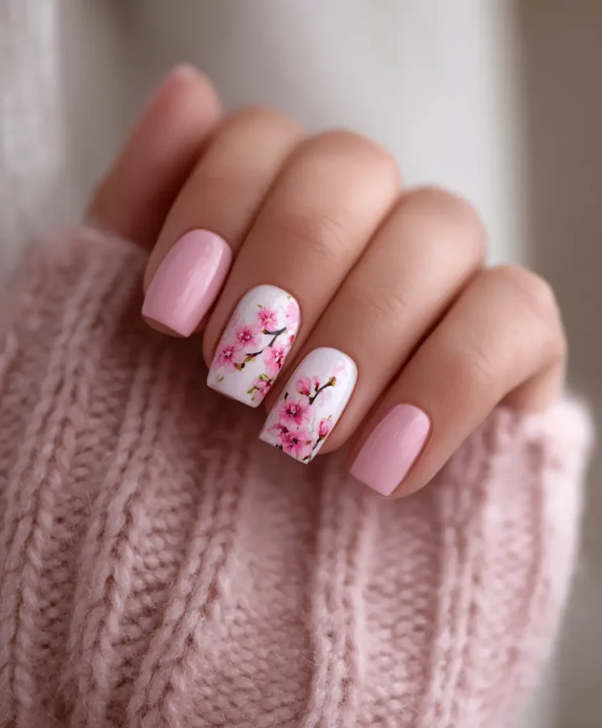 Pink with Floral Accents