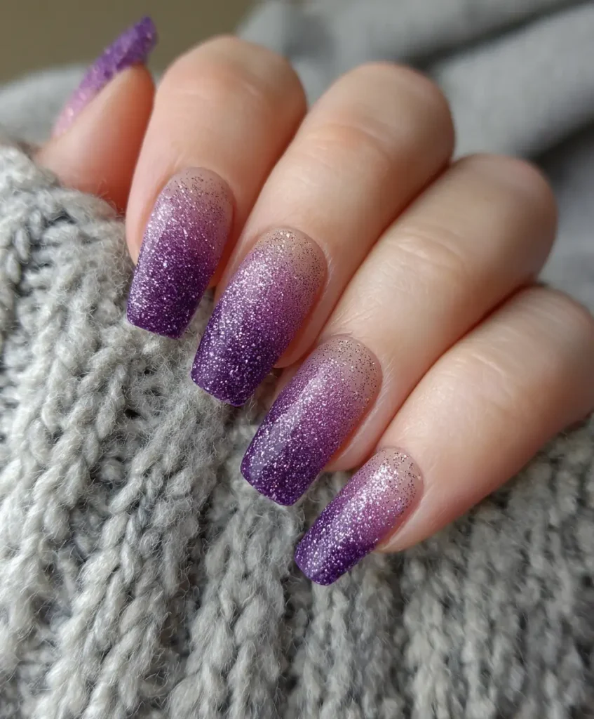 Purple Glitter Gradient