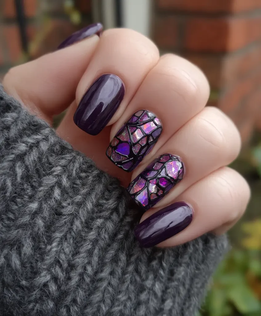 Purple Stained Glass Effect