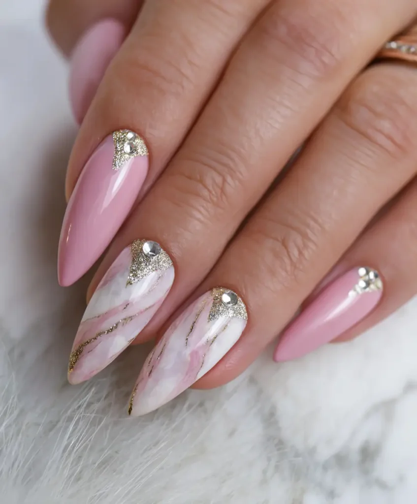 Sculpted Acrylics with Edge Shapes