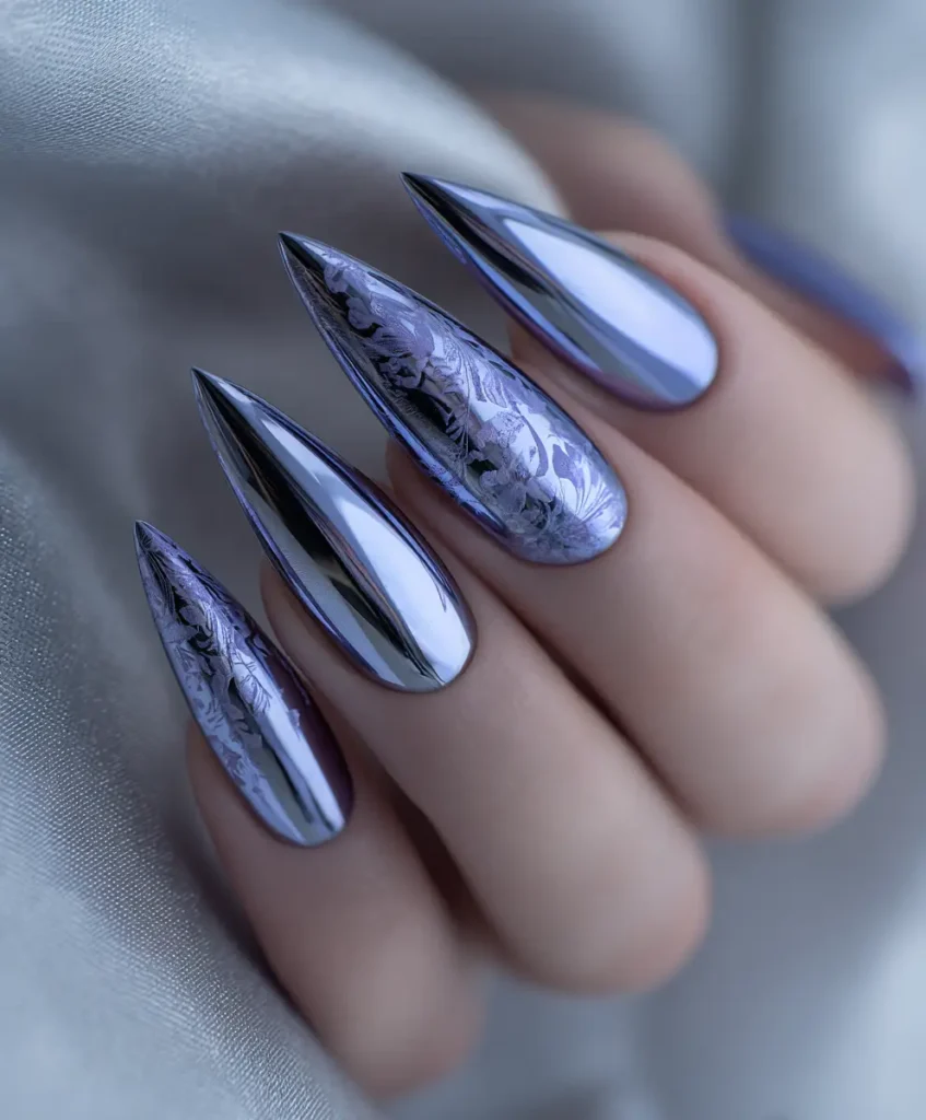 Sculptural Chrome Drops