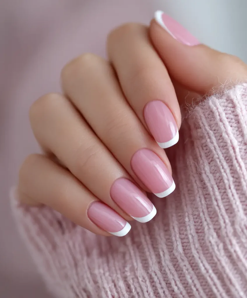 Sheer Pink with White Micro Tip