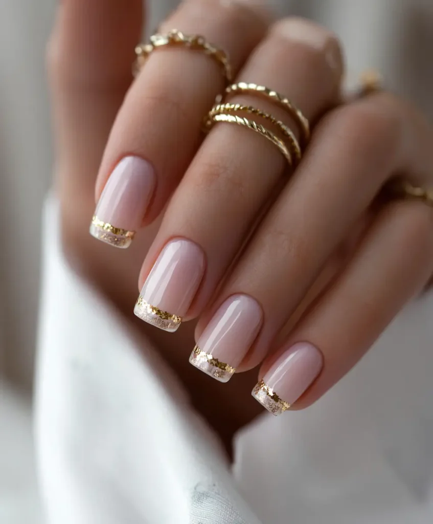 Short Sheer Square Nails