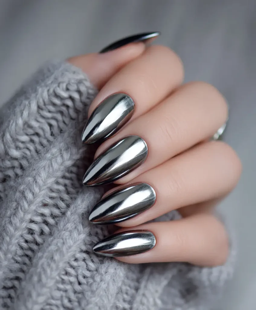Silver Chrome Cat Eye