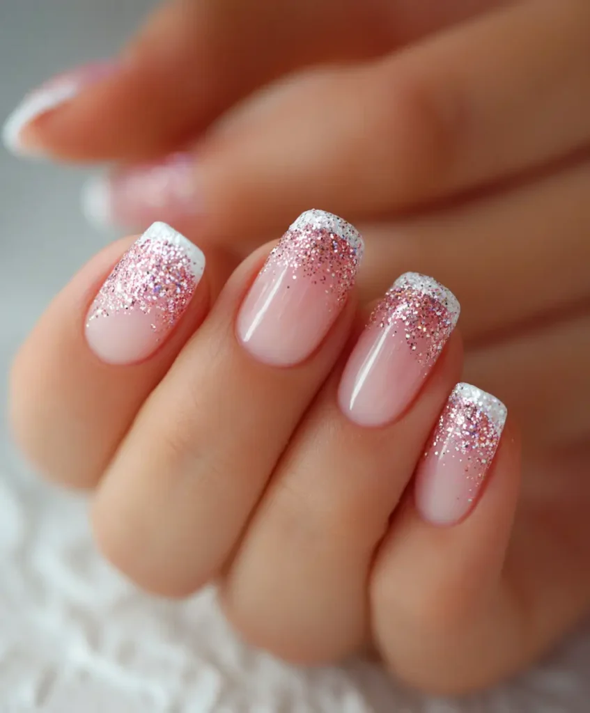  Sparkling French Tips