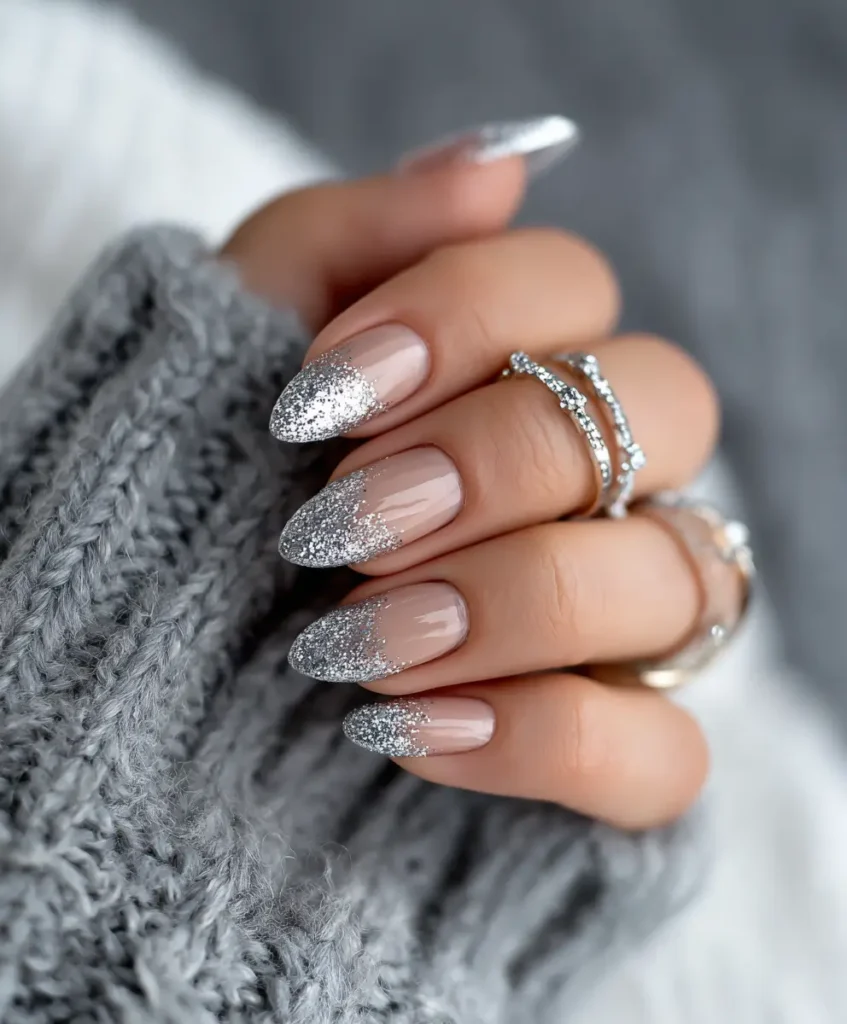 Sparkling Silver Tips