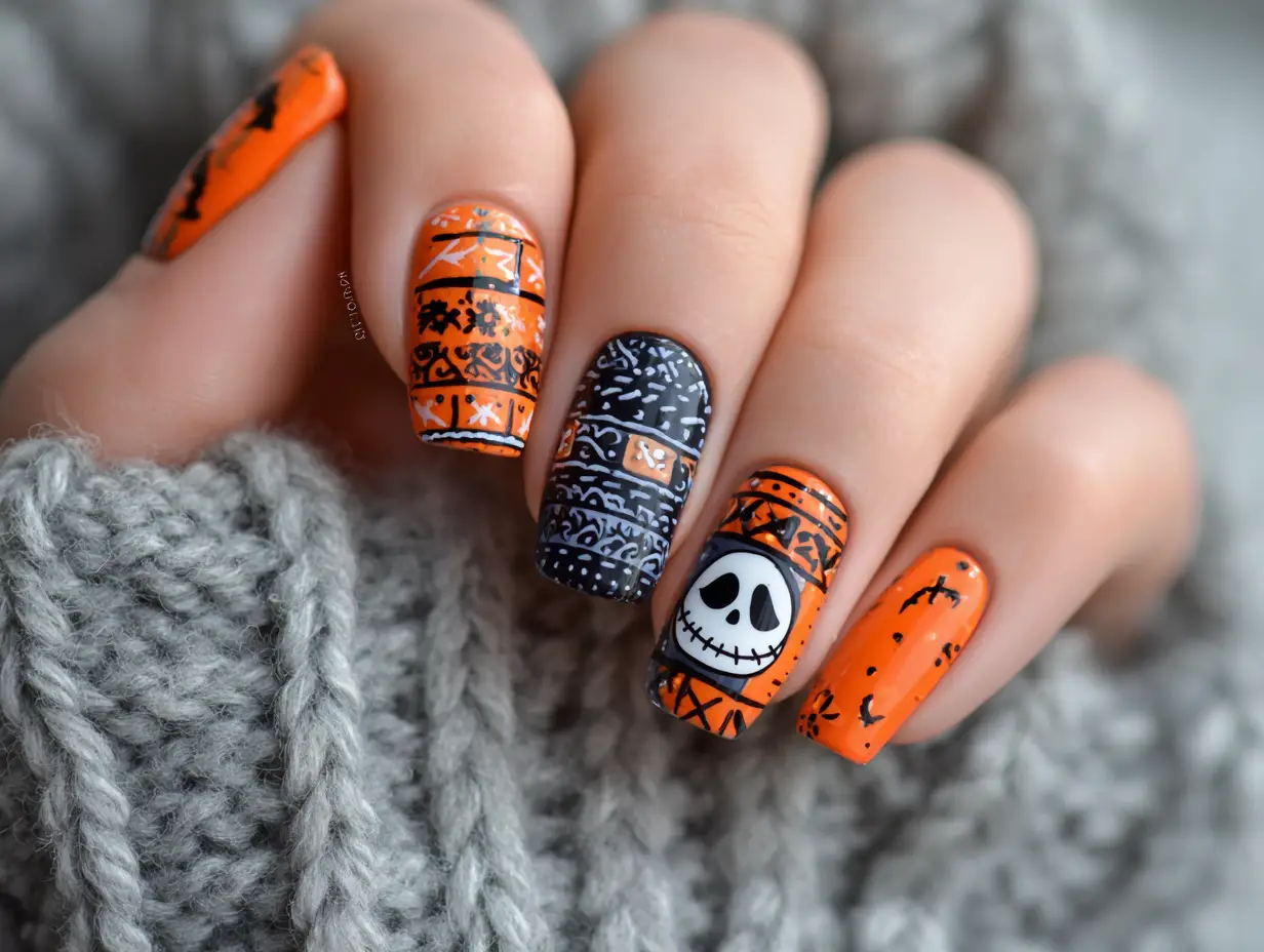 Spooky-Cute Halloween Nails Ideas That Will Complete Your Costume Look