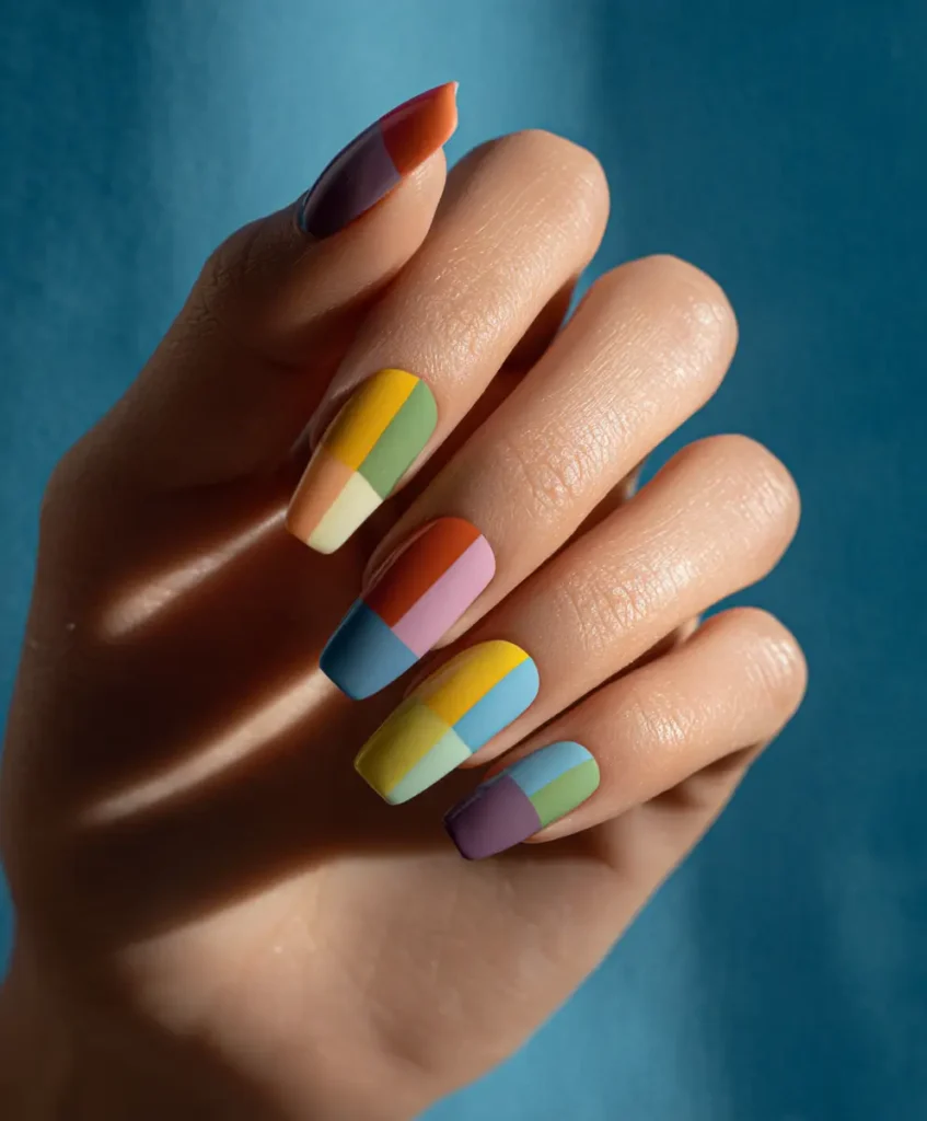 Squoval Color Block – Art Lover’s Choice