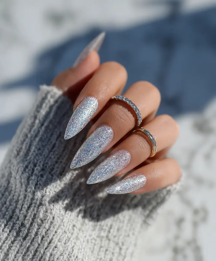 Stiletto Glitter Fade – Evening Glam