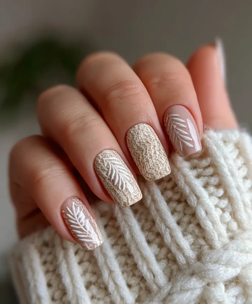 Sweater Texture Nails