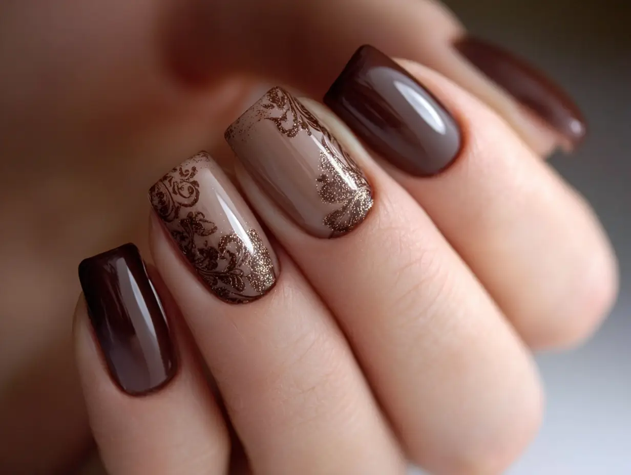 Trendy Nails Brown Designs for a Modern Elegant Look
