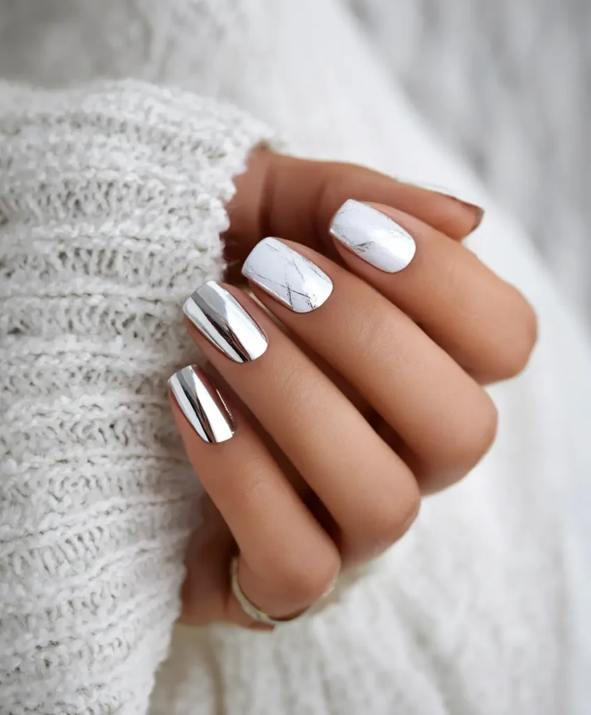 White Chrome Mirror Finish