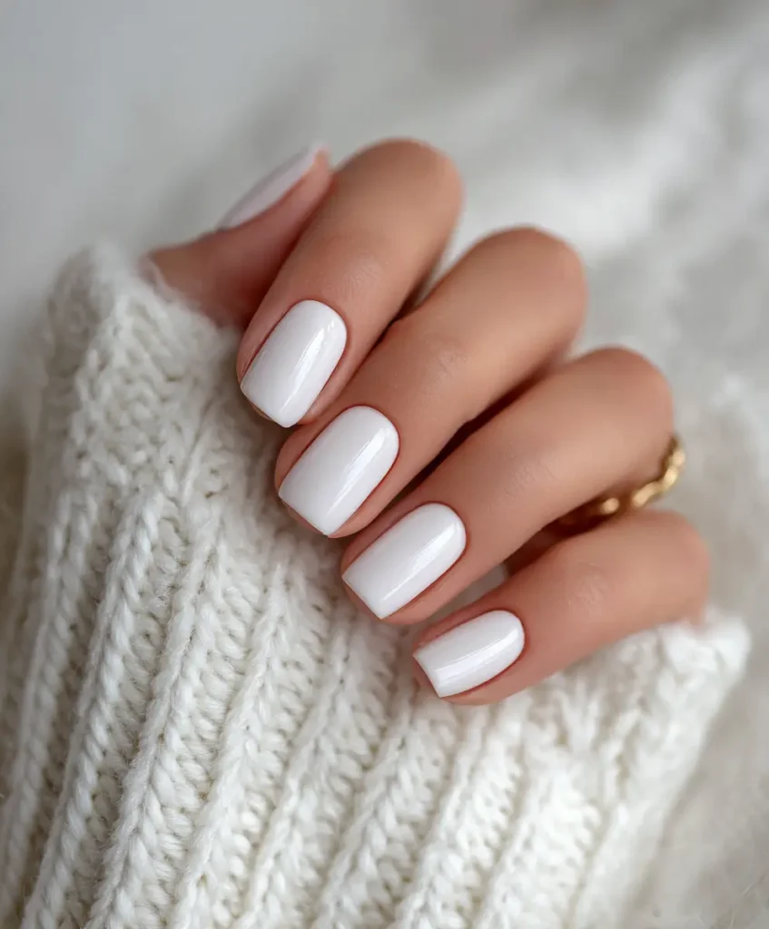 White Gel Nails