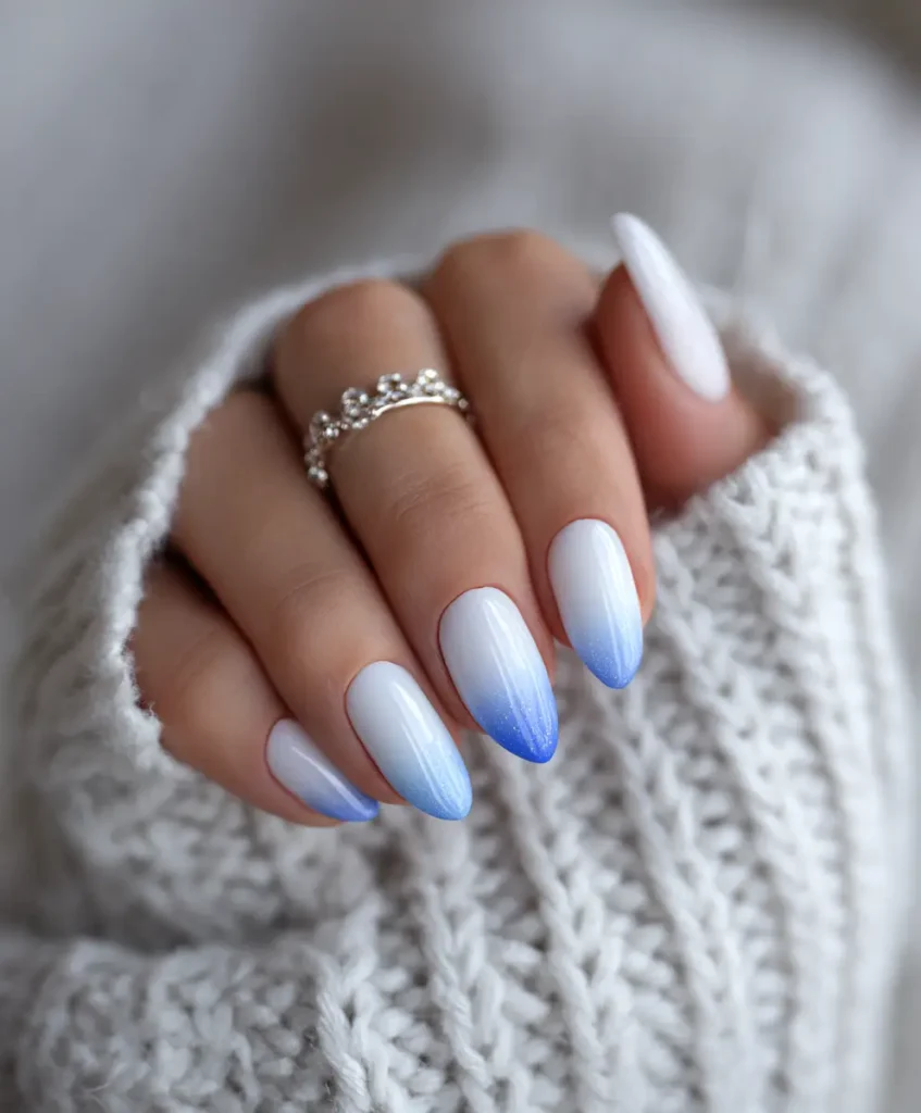 White and Nude Ombre