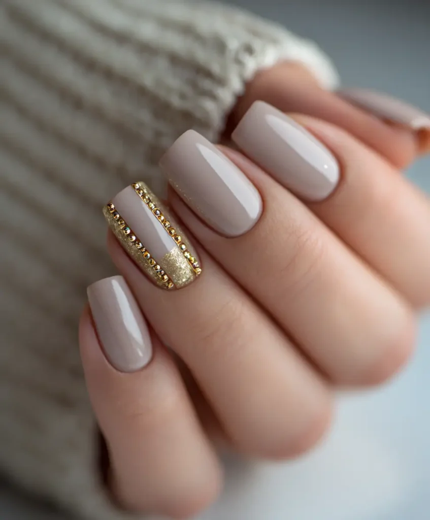 Beige and Gold Accents